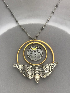 Luna Moth Necklace