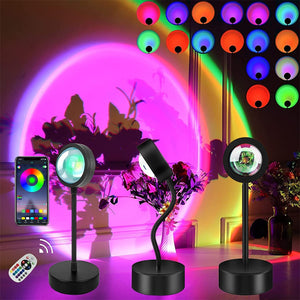 Smart Bluetooth Sunset Projection Lamp