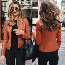 Load image into Gallery viewer, Faux Leather PU Jacket
