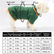 Load image into Gallery viewer, Microfiber Absorbent Pet Drying Coat
