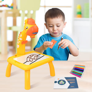 Kids Mini Led Art Drawing Table Set