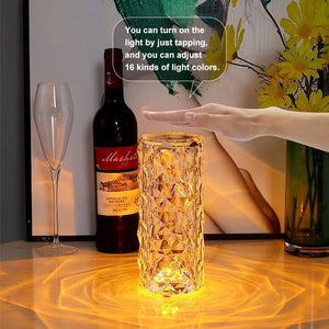 LED Crystal Table Lamp Projector