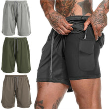 Load image into Gallery viewer, Men&#39;s 2-in-1 running shorts
